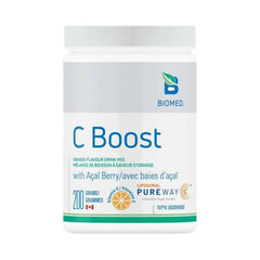 Biomed C Boost 200g - Liposomal Vitamin C With Acai, Orange Flavour Drink Mix, Contains Fatty Acids, Phosphatidylcholine and Citrus Bioflavonoids