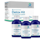 Biomed Detox Kit 50ml - Liver, Kidney, Lymphatic Detoxification, For Complete Body Cleansing, Increase Elimination of Toxins From Tissues - Nature's Source Inc