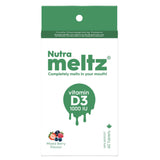 Nutrameltz Vitamin D3 1000IU 60 Tablets - Supports Stronger Bones And Teeth, Maintain And Support Immune Function, Helps Prevent Vitamin D Deficiency, Fast Dissolving Tablets - Nature's Source Inc