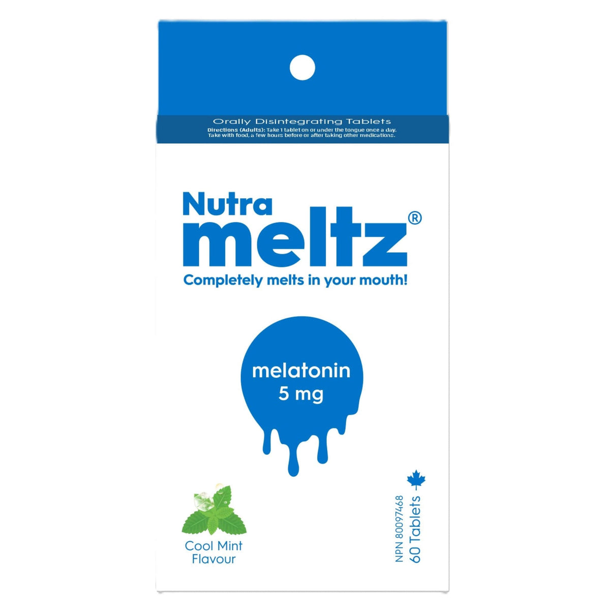 Nutrameltz Melatonin 5mg 60 Tablets