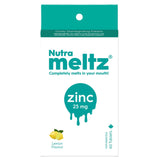 Nutrameltz Zinc 25mg 60 Tablets - Dietary Immune Support Supplement, Promotes Healthy Hair And Nails, Boost Metabolism Regulation, Quick Dissolving, Mouthwatering Lemon Flavour - Nature's Source Inc