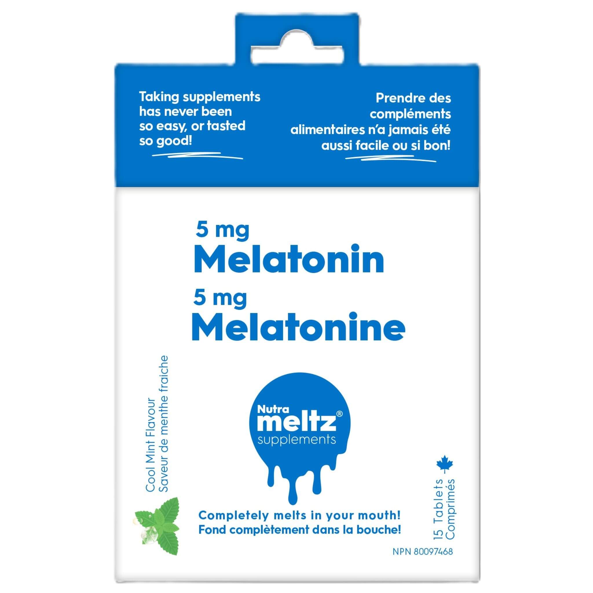 Nutrameltz Melatonin 5mg 15 Tablets