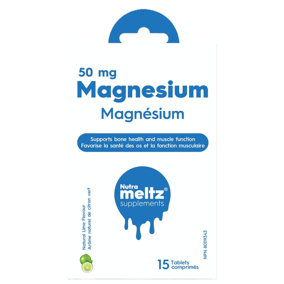 Nutrameltz Magnesium 50 mg 15 Tablets