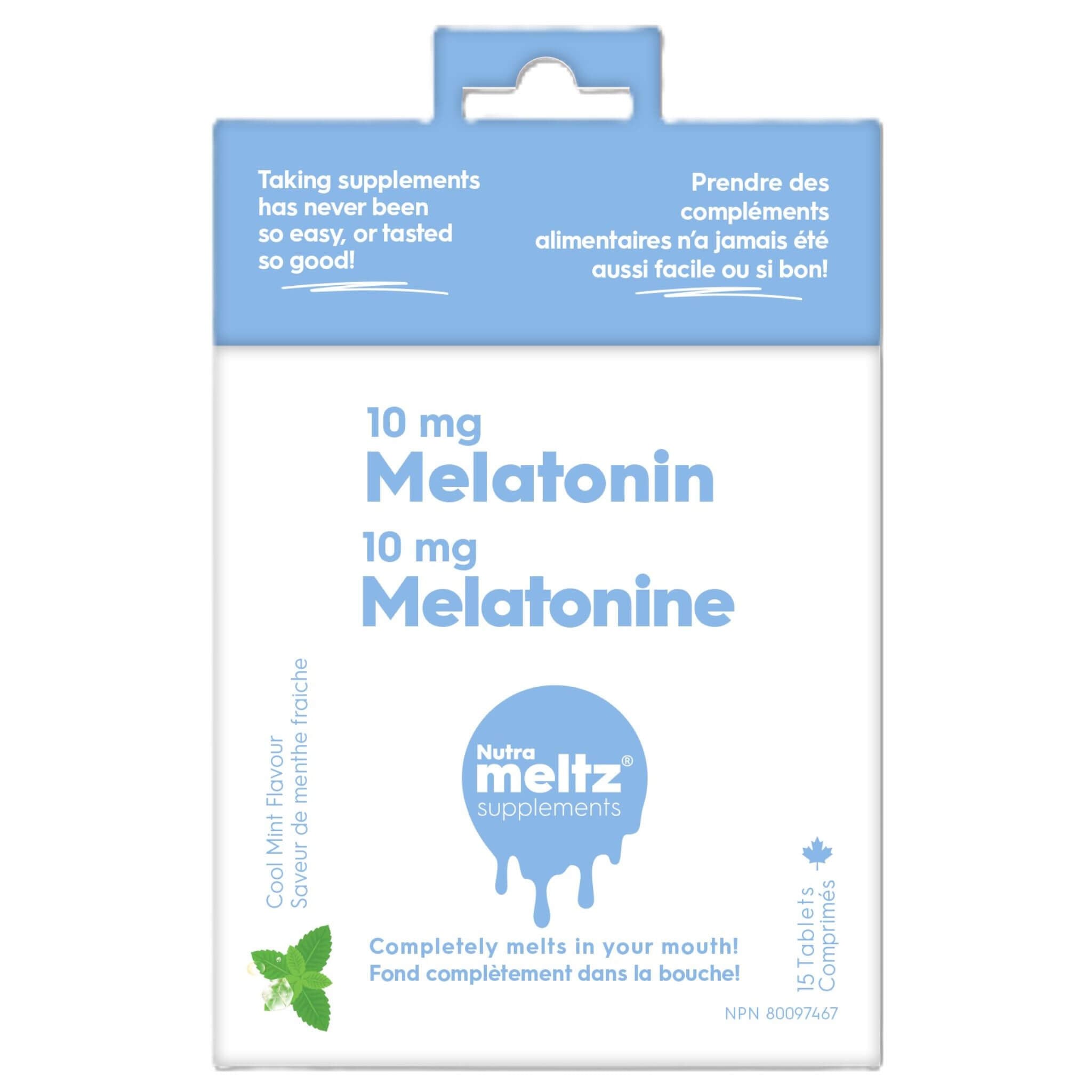 Nutrameltz Melatonin Max 10mg 15 Tablets