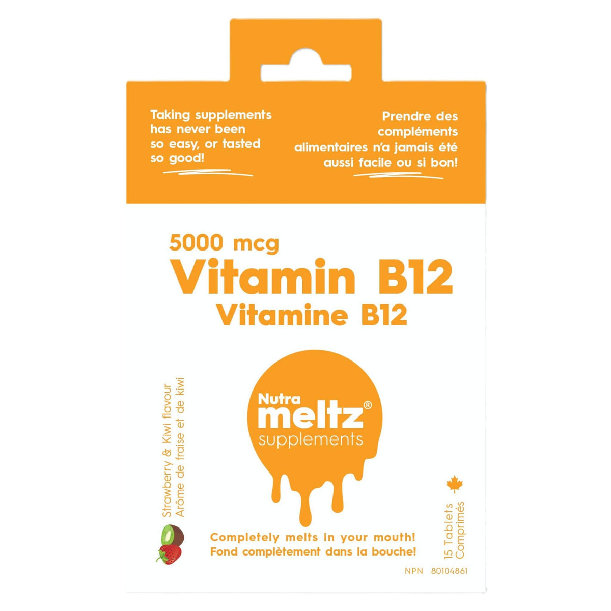 Nutrameltz Vitamin B12 5000mcg 15 Tablets