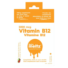 Nutrameltz Vitamin B12 5000mcg 15 Tablets