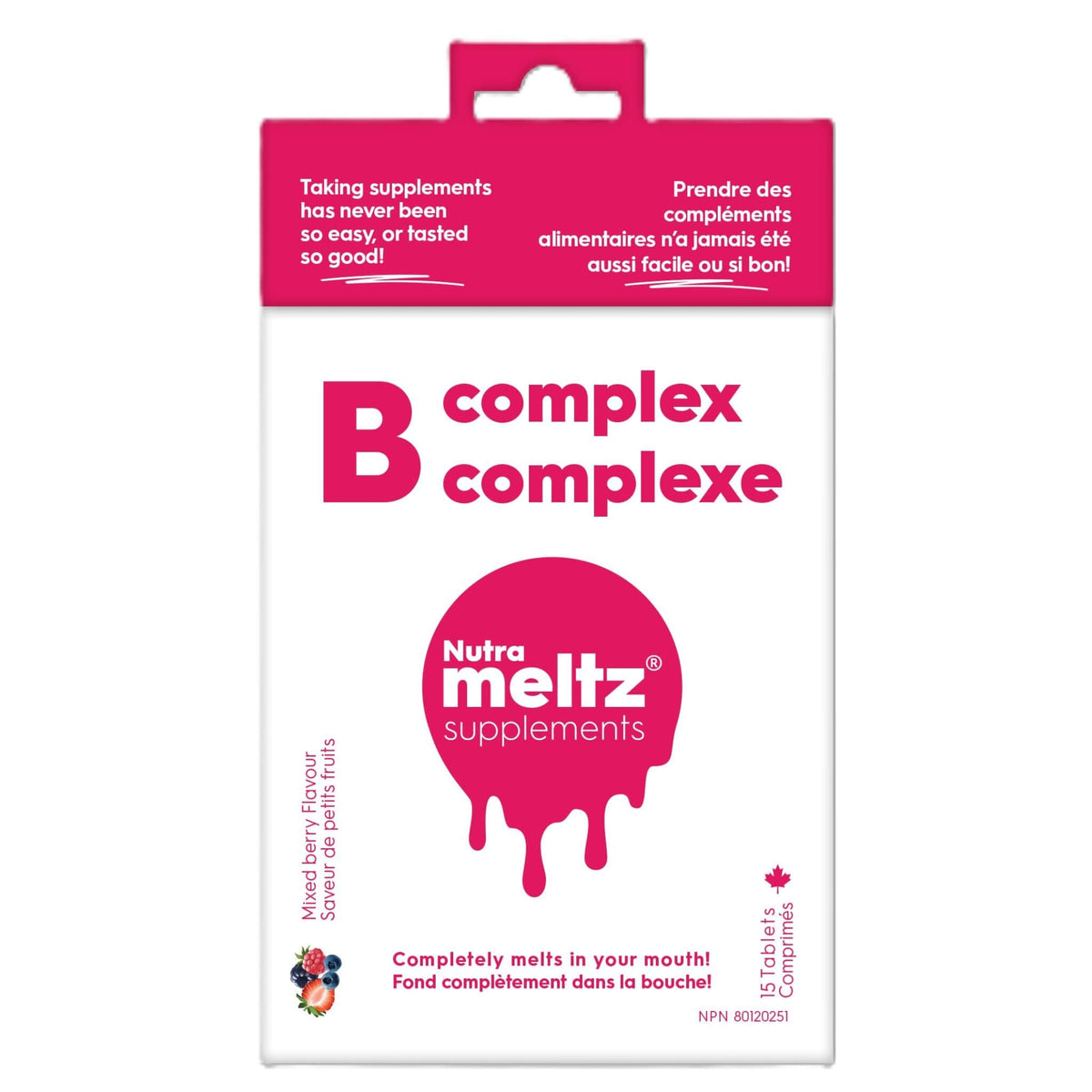 Nutrameltz Vitamin B-Complex 15 Tablets