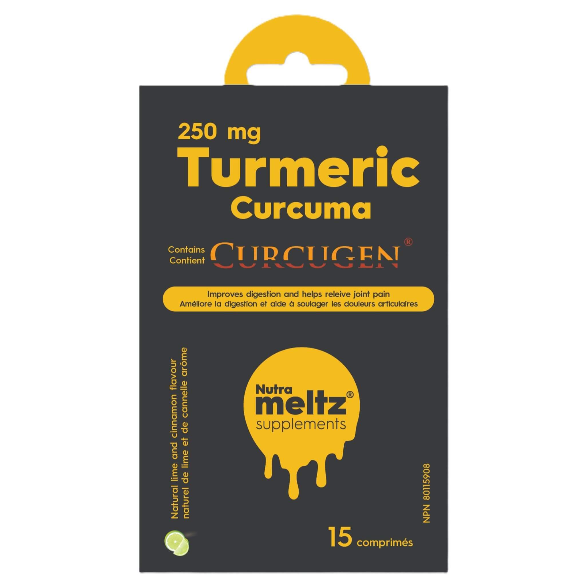 Nutrameltz Curcugen Turmeric 250mg 15 Tablets