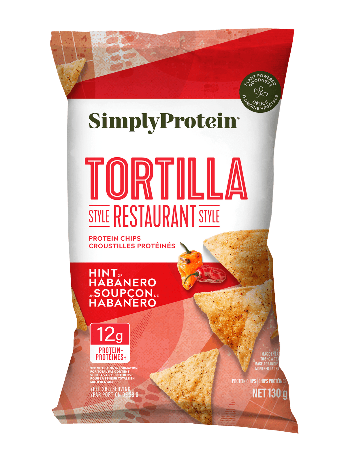 SimplyProtein Tortilla Chips Hint of Lime 130g