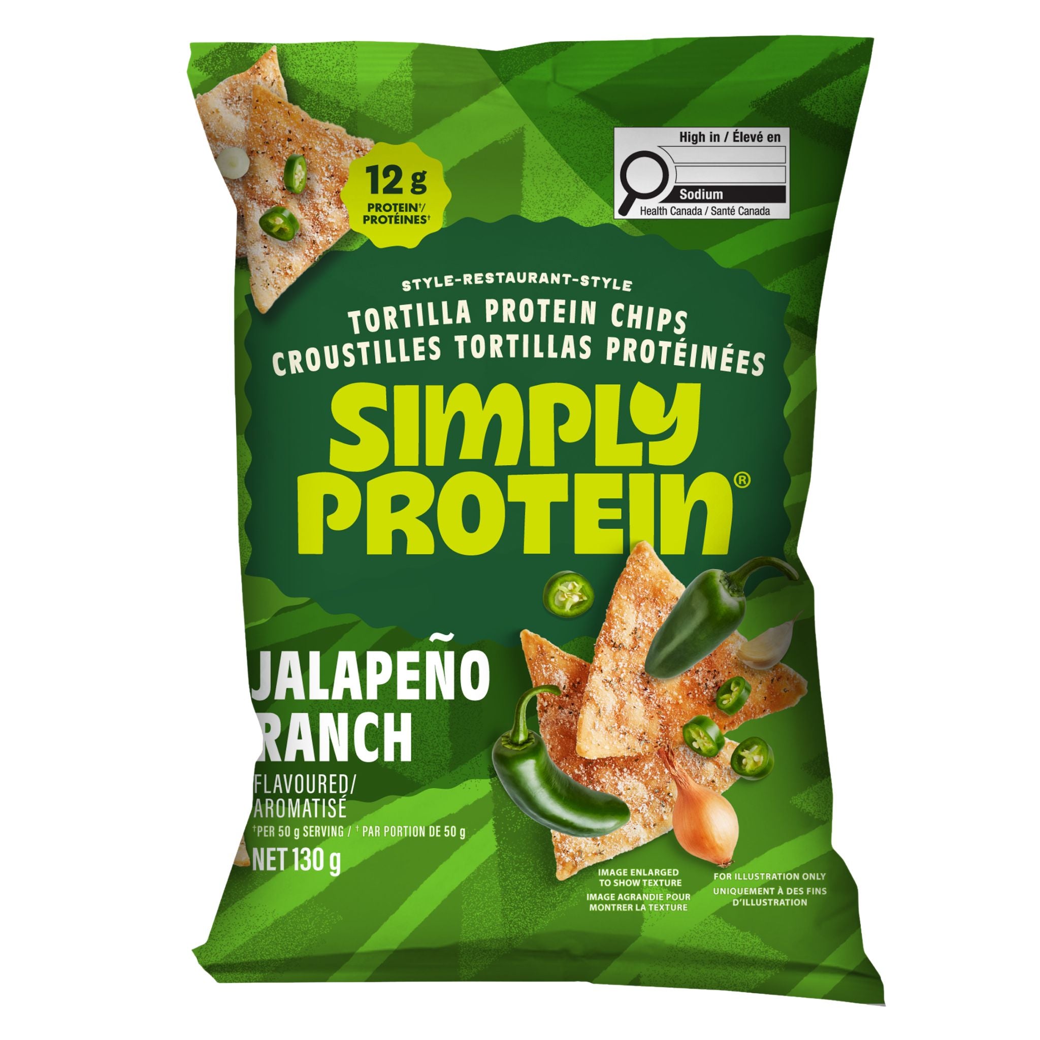 SimplyProtein Tortilla Protein Jalapeno Ranch 130g - Nature's Source Inc