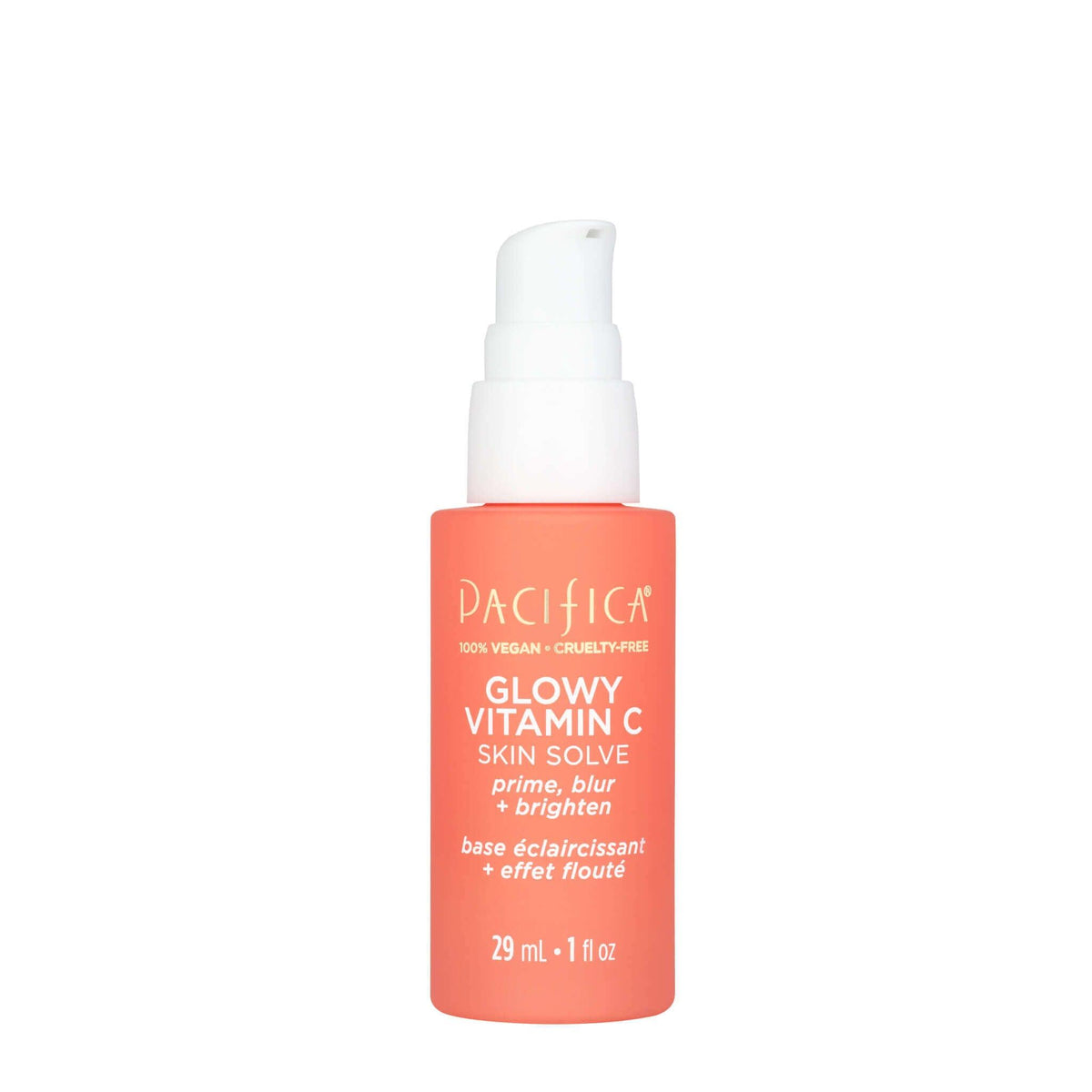 Pacifica Glowy Vitamin C Skin Solve Primer 29ml - Lightweight, Makeup Grip Primer to Help Uneven Texture and Skin Tone for a Dewy, Smooth Canvas