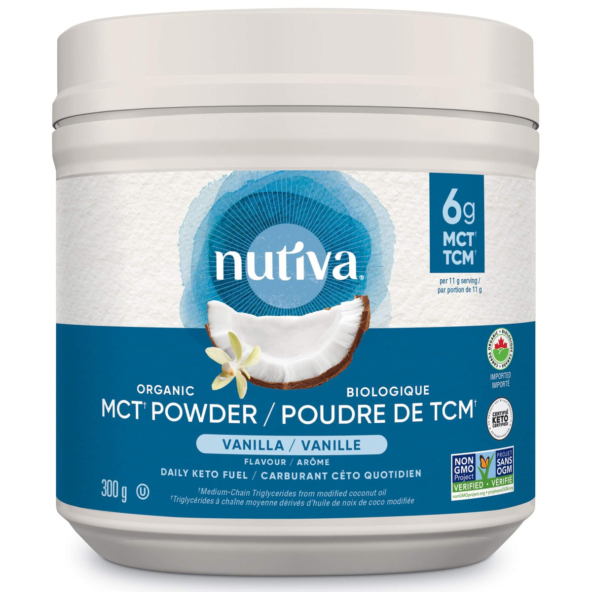 Nutiva Organic MCT Powder Vanilla 300g