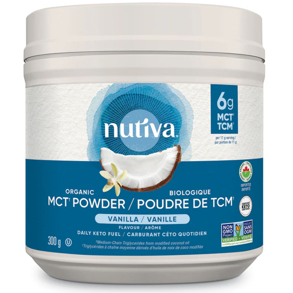 Nutiva Organic MCT Powder, 300g - Nature's Source Inc
