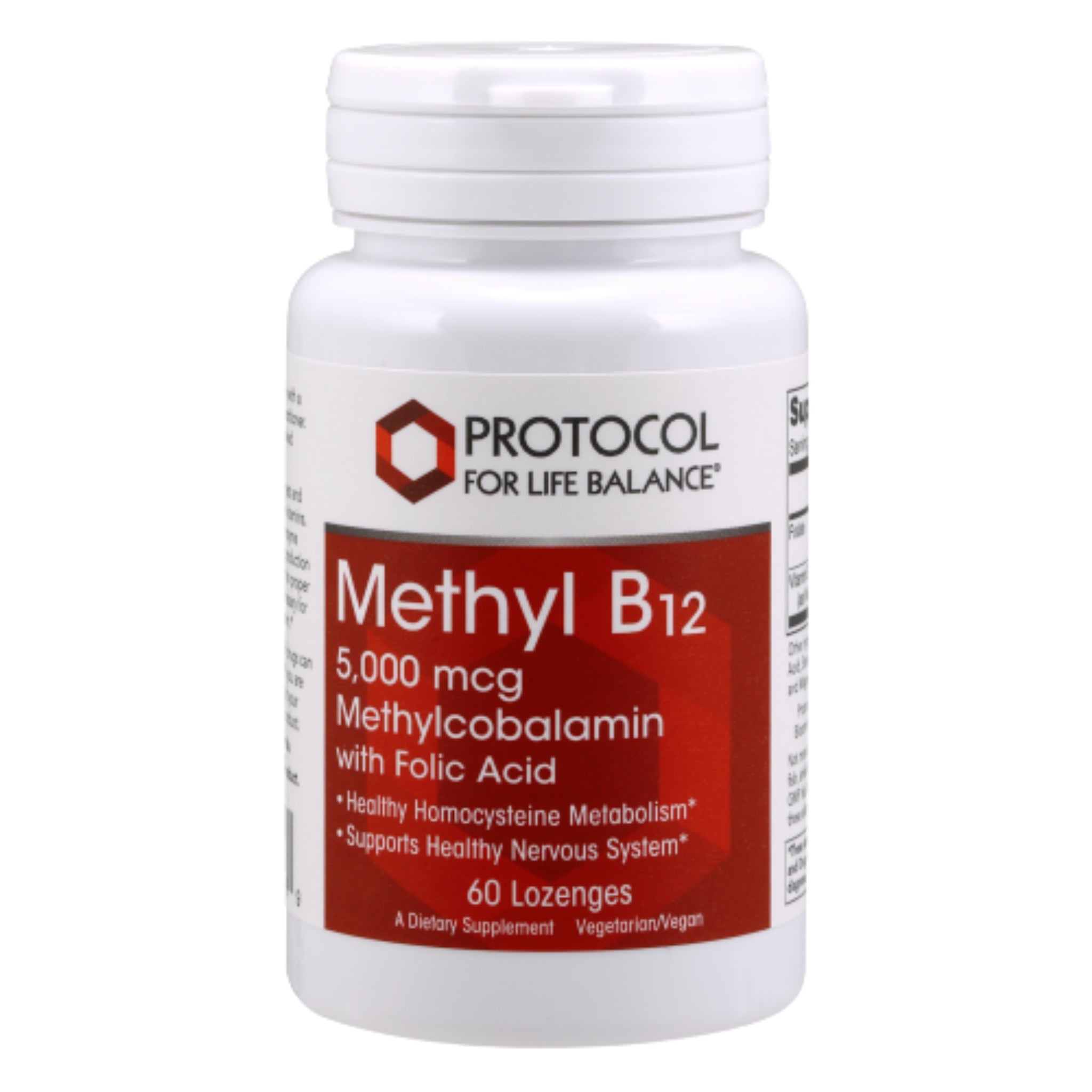 Protocol B - 12 5000mcg Methylcobalamin 60 Lozenges - Nature's Source Inc