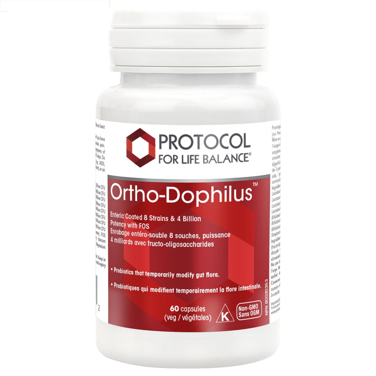 Protocol Ortho Dophilus 8 Strains 60 Vegetable Capsules - Nature's Source Inc