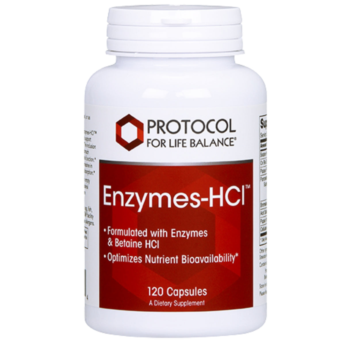 Protocol Enzymes - HCI 120 Capsules - Nature's Source Inc