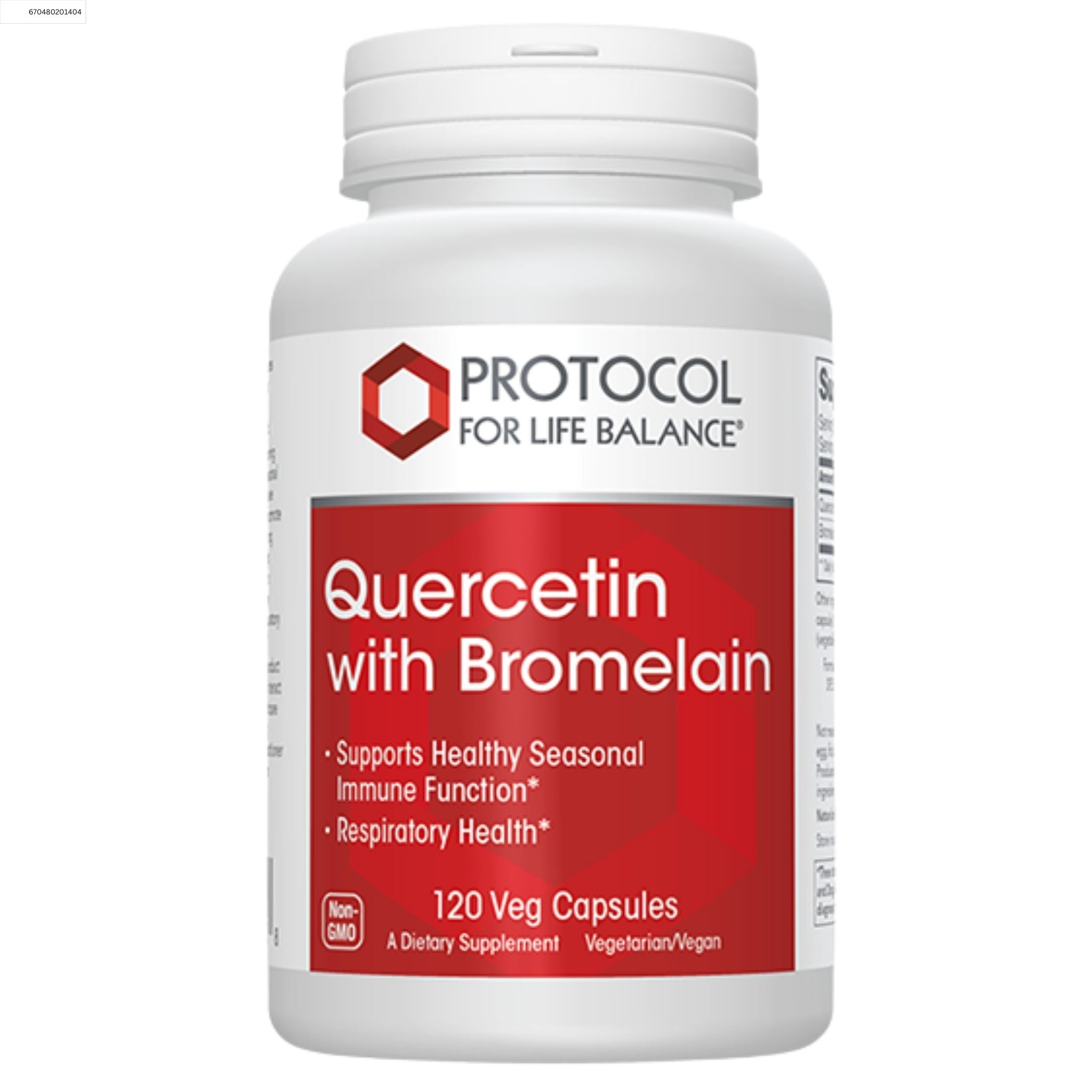 Protocol Quercetin with Bromelain 120 Vegetable Capsules - Nature's Source Inc