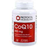 Protocol CoQ10 400mg 60 Softgels - Nature's Source Inc