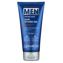 Giovanni Men's Hair Styling Gel 201ml - Control Hairstyles With This Styling Gel, Promote Stronghold, Suitable For All Hair Types, Strengthen And Protect Against Hair Damage Without Stripping Hair Color