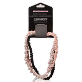 Giovanni Satin Elastic Fashion Headband 3ct - Durable, Non-Slip, Multi-Purpose, Satin Material That Keeps Hair Out Of Face While Complementing Your Fashion Choice, Provides Perfect Glide To Avoid Tangling And Hair Creasing