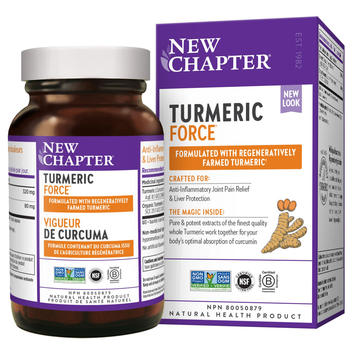 New Chapter Turmeric Force 120 Capsules