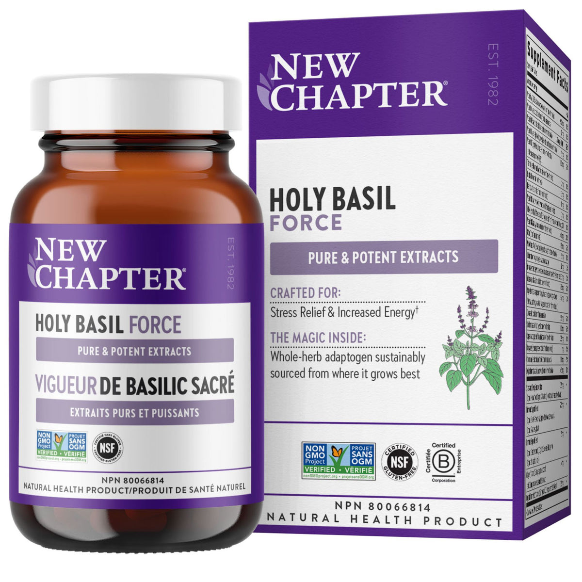 New Chapter Holy Basil Force 30 Capsules