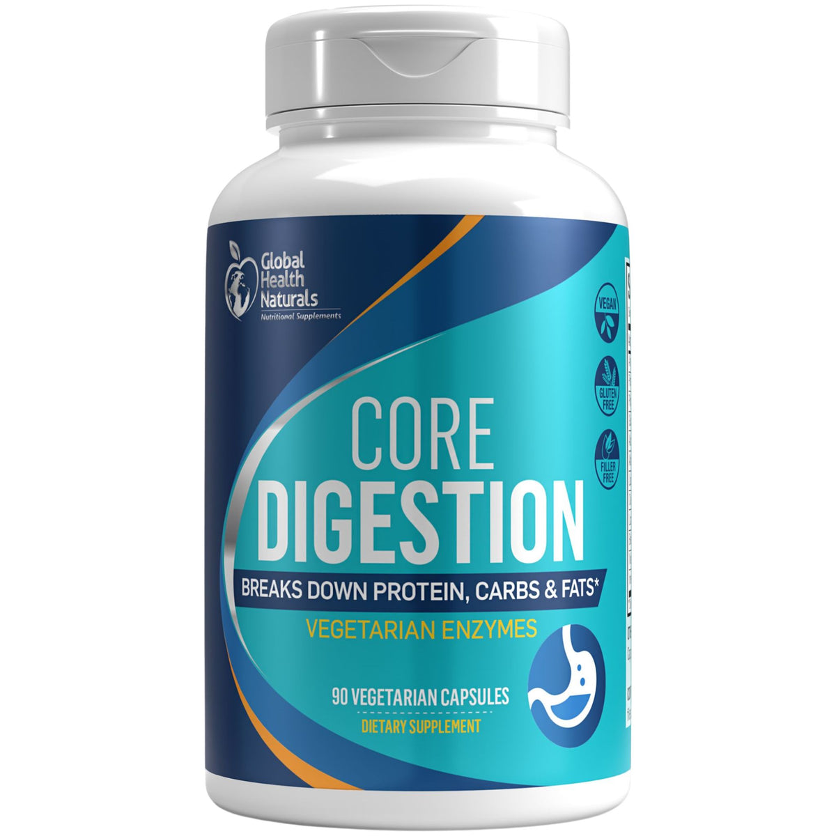 Global Health Naturals Core Digestion 90 Capsules - Nature's Source Inc