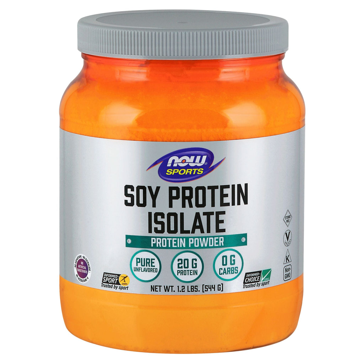 NOW Soy Protein Isolate Unflavoured 544g - Nature's Source Inc