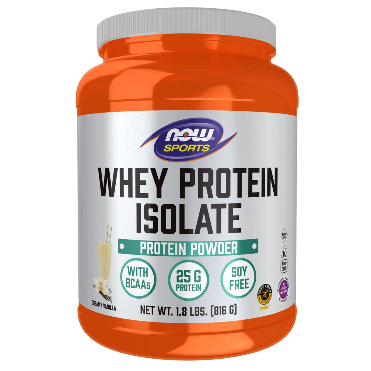 NOW Whey Protein Isolate Vanilla 816g - Nature's Source Inc
