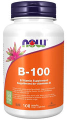 Now B-100, 100 Capsules - B Vitamin Supplement, Promote Health of Nervous System and Energy Production