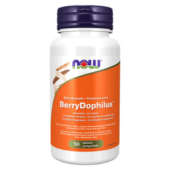 NOW BerryDophilus Extra Strength 10 Billion 50 Tablets