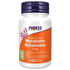 NOW Melatonin 3mg Peppermint Chewable 180 Lozenges