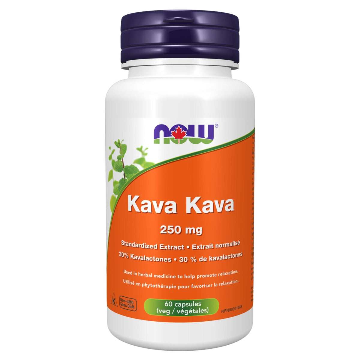 NOW Kava Kava Extract 250mg 60 Vegetable Capsules - Nature's Source Inc
