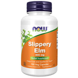 NOW Slippery Elm 400mg 100 Veg Capsules - Herbal Supplement Helps Coat and Soothe GI Tract, Assured GMP Quality - Nature's Source Inc