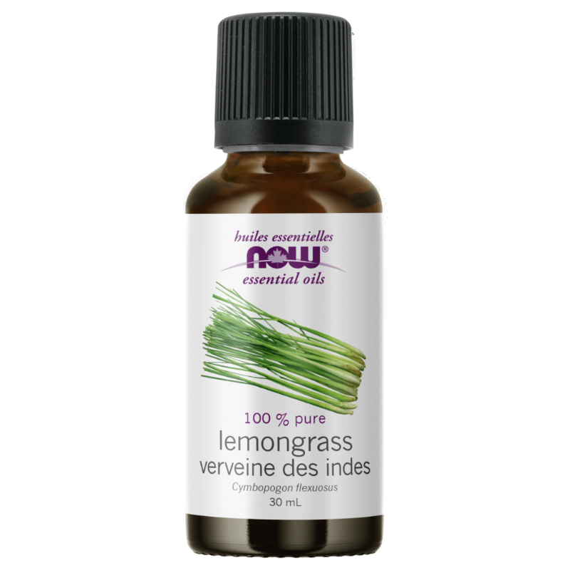 Now Essential Oils 100% Pure Lemongrass (Cymbopogon flexuosus) 30 ml