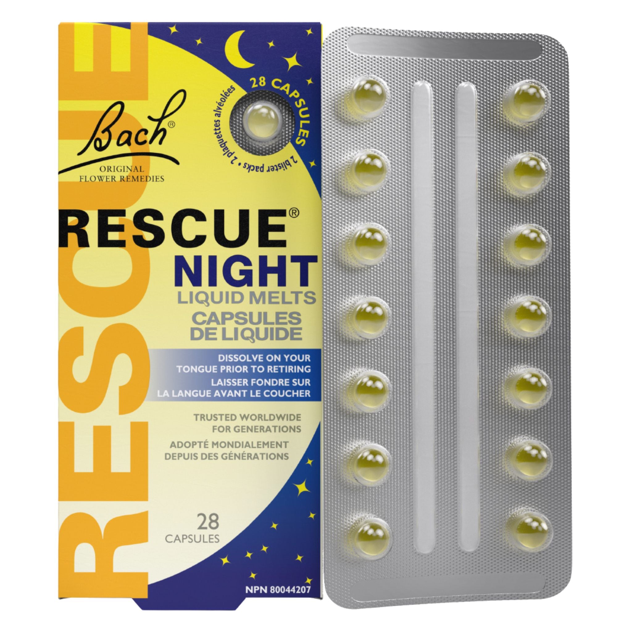 Bach Rescue Night Liquid Melts 28c - Nature's Source Inc