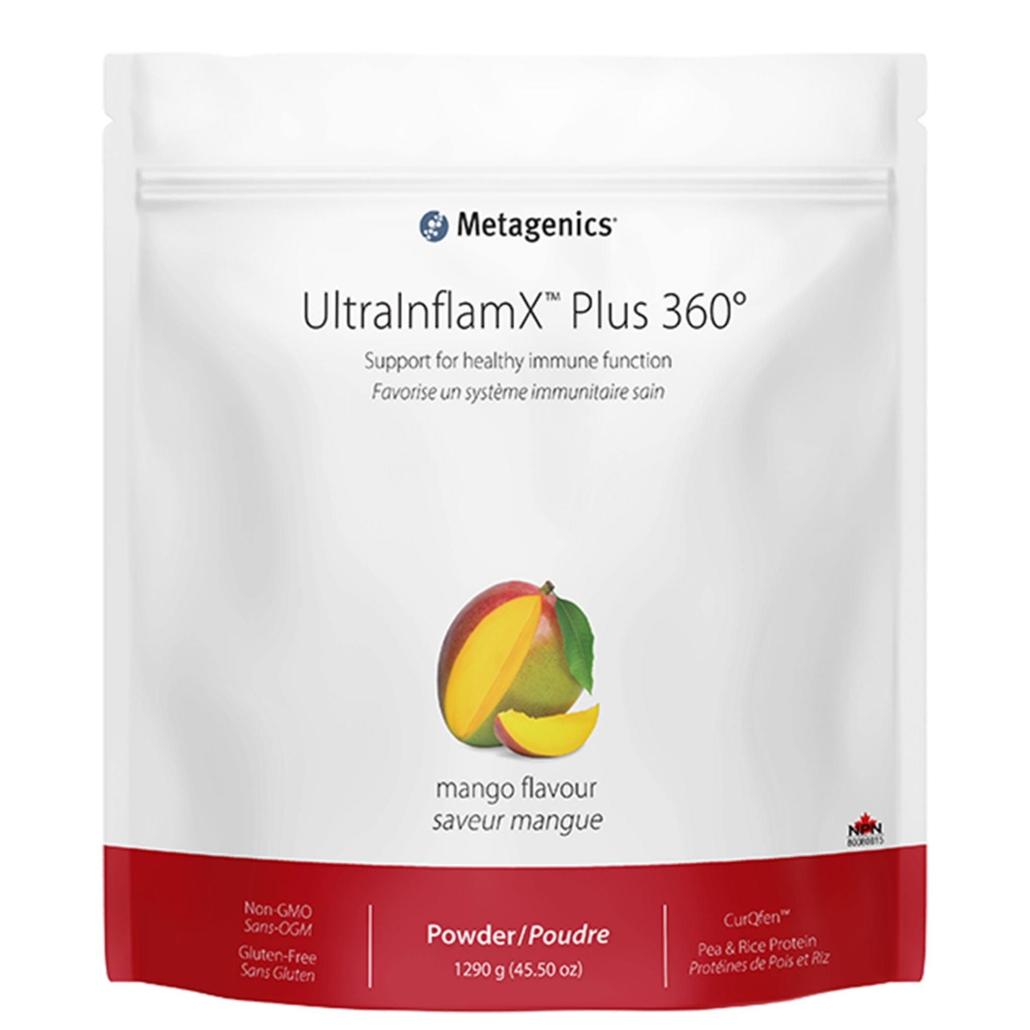 Metagenics UltraInflamX Plus 360 Mango 1290g - Nature's Source Inc
