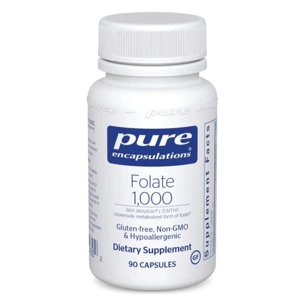 Pure Encapsulations Folate 1000 90 Veg-Caps