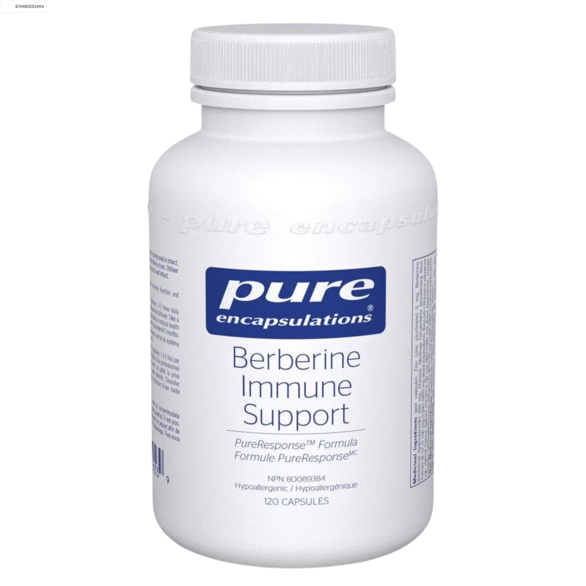 Pure Encapsulations Berberine Immune Support 120 Capsules - Nature's Source Inc