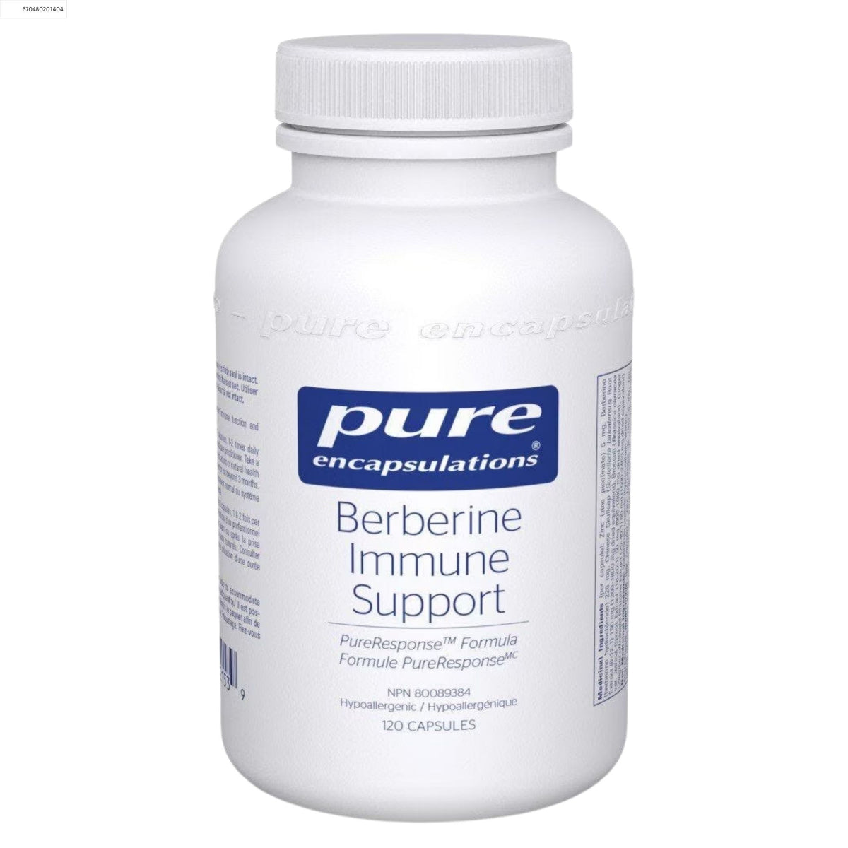 Pure Encapsulations Berberine Immune Support 120 Capsules - Nature's Source Inc