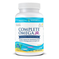 Nordic Naturals Complete Omega Jr. Lemon 90 Softgels - Easy to Swallow, Support Developing Minds, Better Absorption, Good in Taste That Makes Suitable for Kids