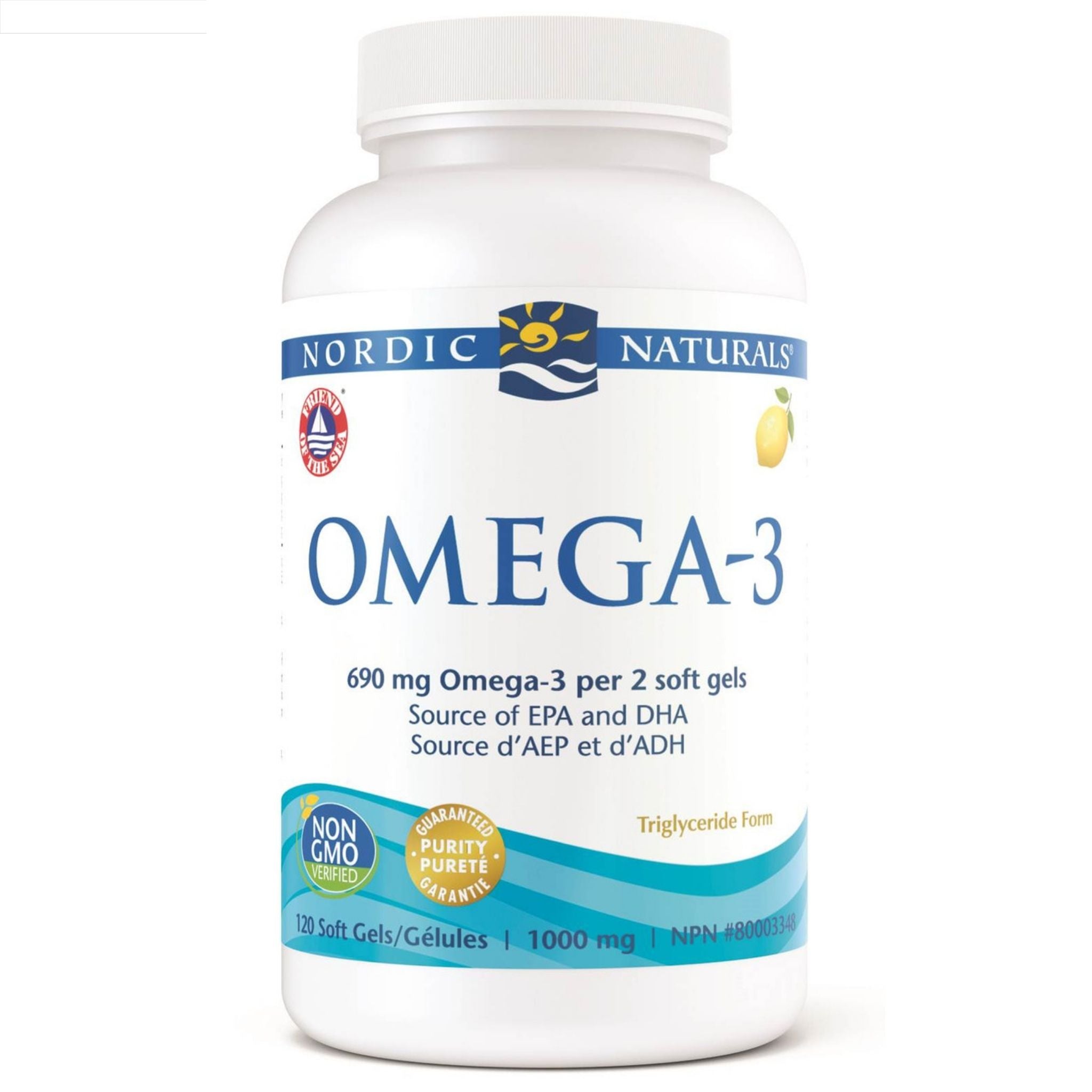 Nordic Naturals Lemon Omega - 3 - 120 Softgels - Nature's Source Inc