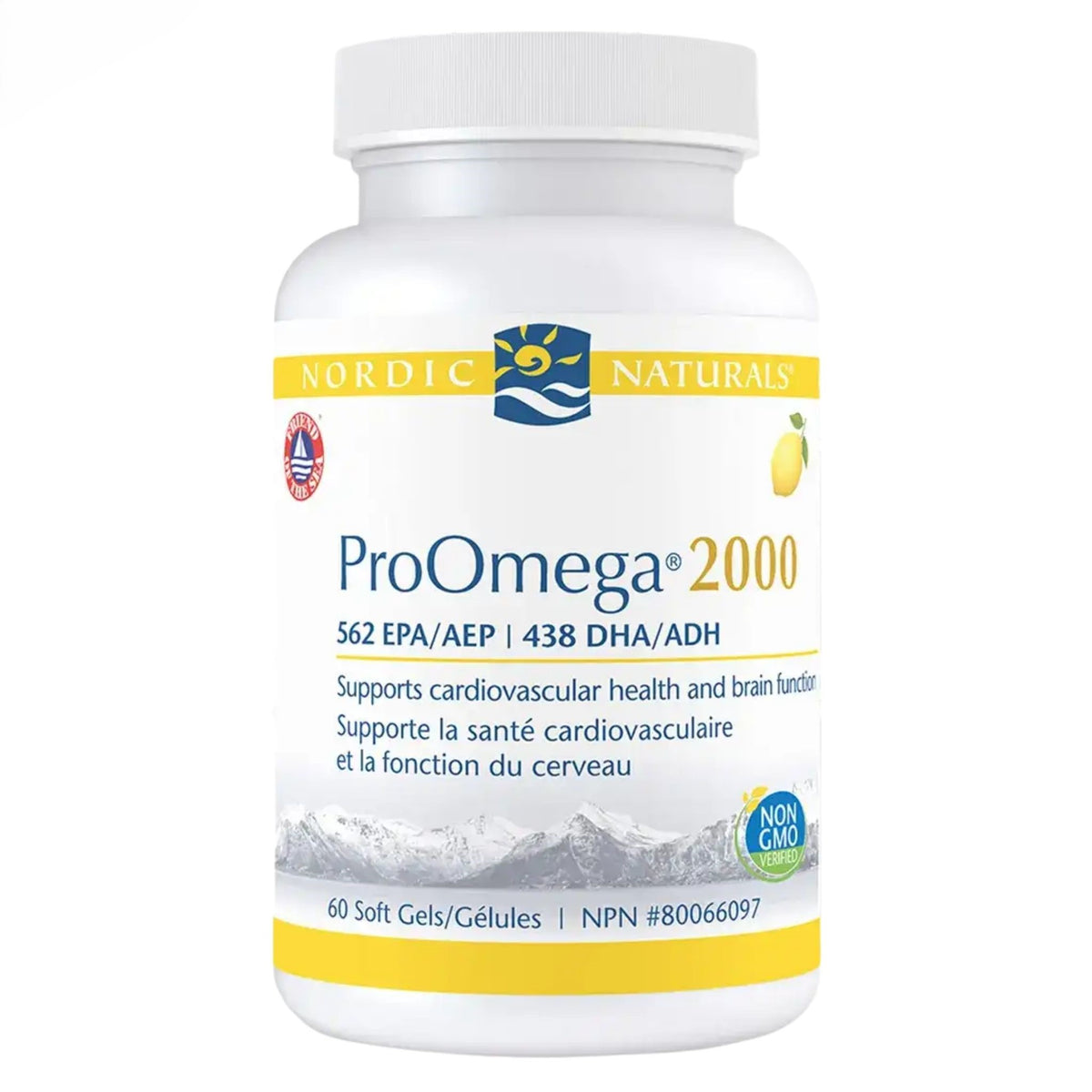 Nordic Naturals ProOmega 2000 Lemon Flavour 60 Softgels - Nature's Source Inc