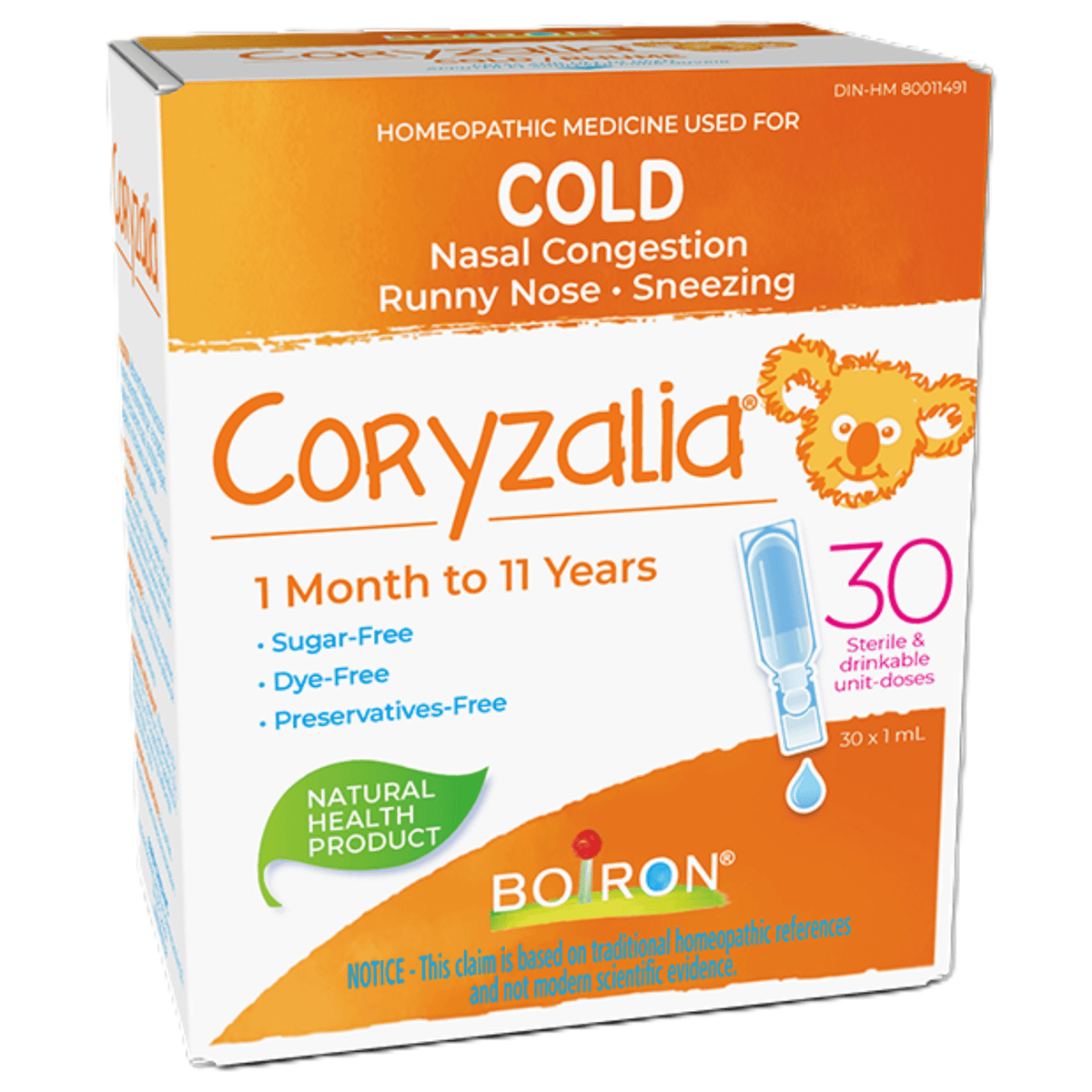 Boiron Coryzalia 1-11 Yrs 30X1