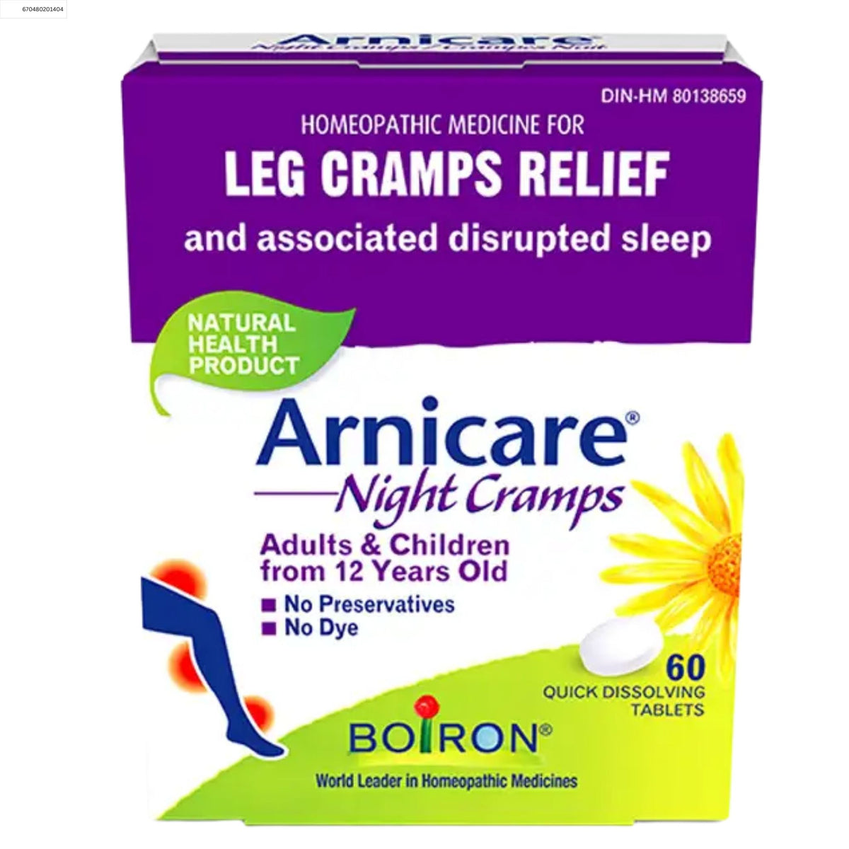 Boiron Arnicare Night Cramps, 60 Tablets - Nature's Source Inc