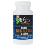 Atkins Ginseng Siberian Ginseng 100 Capsules - Nature's Source Inc