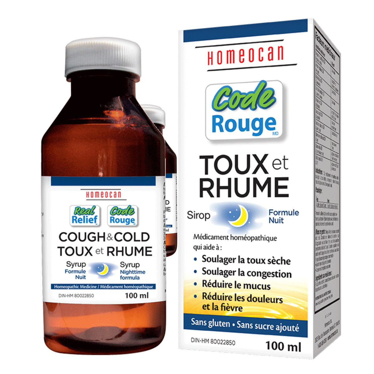 Homeocan Real Relief Cough & Cold Nighttime 100ml - Nature's Source Inc