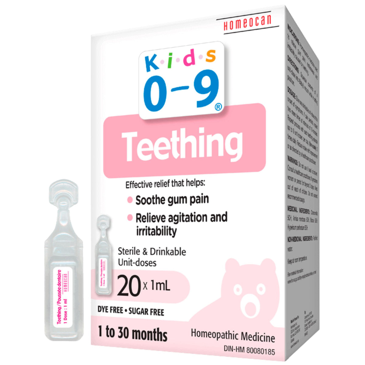 Homeocan Kids 0 - 9 Teething 1ml - Nature's Source Inc