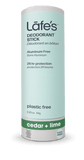 Lafe's Deodorant Stick Cedar + Lime 64g - Nature's Source Inc