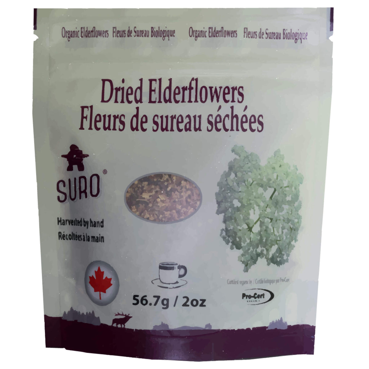 Suro Dried Organic Elderflowers 56.7g